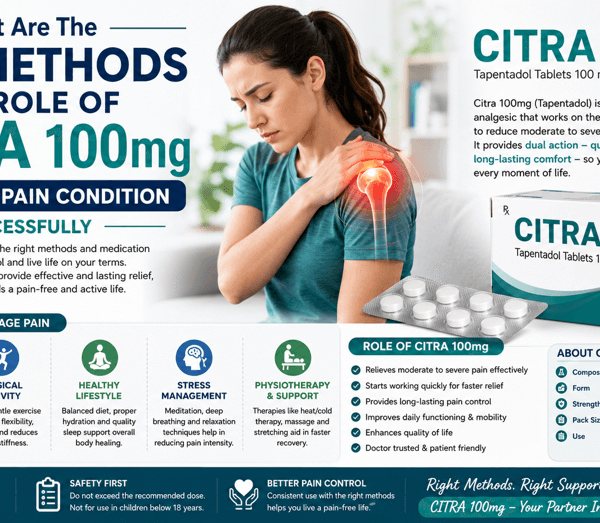 What Are The Best Methods And Role Of Citra 100mg To Manage Pain Condition Successfully